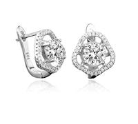 Boucles d'oreilles argent 925 Princesse