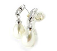 Boucles d'oreilles Argent - LES TRESORS DE LILY - Perles Calligraphie - Femme - Beige - Clou - Puce