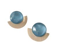 Boucles d'oreilles artistiques en forme d'éventail dans des designs élégants pour les femmes tendance qui apprécient les styles uniques de bijoux en forme d'éventail, taille unique, Comme décrit