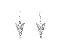 BOUCLES D'OREILLES ARWEN, LE SEIGNEUR DES ANNEAUX REPLIQUE, BIJOUX ARWEN (ARGENT SILVER)