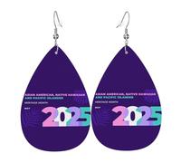 Boucles D'Oreilles Asian American And Pacific Islander Heritage Month Bouclesd'Oreilles Percée Vintage Boucled'Oreille En Faux Cuir Décoration Pendantes Pour Fête Femme Dames