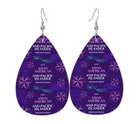 Boucles D'Oreilles Asian American And Pacific Islander Heritage Month Pendantes Décoration Boucle D'Oreille Légères Boucled'Oreille En Faux Cuir Pour Femme Dames Bijoux