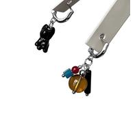 Boucles d'oreilles asymétriques uniques en forme de chien noir ludique conçues pour ceux qui apprécient les bijoux inspirés des animaux de compagnie, bijoux d'oreilles en alliage robuste, taille
