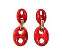 Boucles d'oreilles automne et hiver, boucles d'oreilles ovales en acrylique avec nez de cochon, tendance de haute qualité, bijoux pour femmes, peuvent être Femme