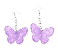 Boucles d'oreilles avec charme papillon mignon fille oreille cœur prévention mignon petit volant cache-oreilles tendance femmes gouttes d'oreilles
