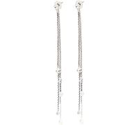 Boucles d'oreilles avec pompons exagérées tempérament boucles d'oreilles longue ligne d'oreille accessoires pour femme, argent professionnel Process