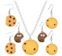 Boucles d'oreilles biscuits faites à la main - Design réaliste