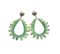 Boucles d'oreilles bohème en forme de goutte d'eau pour femme - Couleur dégradée - Boucles d'oreilles pendantes à franges creuses pour mariage, fête, vacances, Moyen, Acrylique, Pas de pierre