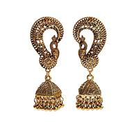 Boucles d'oreilles, boucles d'oreilles - boucles d'oreilles gitans creux de paon de paon vintage pour femmes boucles d'oreilles indiennes ethniques Boho Afghan