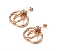 Boucles d'oreilles boucles d'oreilles étalons femmes géométriques doubles boucles d'oreilles Bohemia Party for women