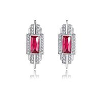 boucles d'oreilles, boucles d'oreilles fantaisie, Boucles d'oreilles, boucles, en pierres précieuses, à tige argent Sterling 925, carrées bleues for femmes, de fête, bijoux la mode, cadeau pendiente