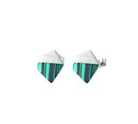 boucles d'oreilles, boucles d'oreilles fantaisie, Boucles d'oreilles, boucles, en pierres précieuses, Vintage géométriques Turquoise for femmes, argent Sterling 925 véritable, bijoux cadeau