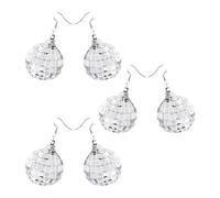Boucles d'oreilles boule disco - Boucles d'oreilles nostalgiques avec boules réfléchissantes