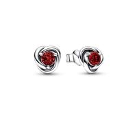 Boucles d'oreilles bouton Pandora 292334C06 Cercle, taille unique, Acier inoxydable, Kristall