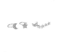 Boucles d'oreilles bouton Set Boucles d'oreilles en forme d'étoile de lune en cristal pour les femmes, les filles, Avoir