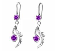 Boucles d'oreilles brillantes en forme de gouttes d'eau pour femme - En cuivre - Ensemble de boucles d'oreilles en zircon - Ensemble de boucles d'oreilles à trois trous, taille unique, Cuivre, Pas de