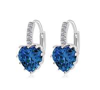 Boucles d'oreilles Brillantes pour Filles et Femmes, Boucles d'oreilles Cadeaux en zircone, Boucles d'oreilles créoles, Petites Boucles d'oreilles à Tige