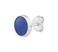 Boucles d'oreilles cai men en argent sterling 925 rhodié 1 x lapis-lazuli 9 m...