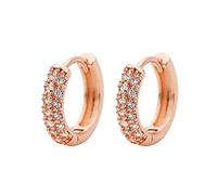 Boucles d'oreilles carrées à 6 coins - Zircon brillant - Bijoux - Cadeaux - Boucles d'oreilles cool pour hommes, taille unique, Acier allié, Pas de gemme