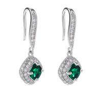 Boucles d'oreilles carrées en oxyde de zirconium géométrique, élégantes, confortables, adaptées à différents styles de boucles d'oreilles à porter au quotidien, taille unique, Comme décrit, Comme