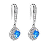 Boucles d'oreilles carrées en oxyde de zirconium pour tous les jours - Élégantes - Pour le confort et les styles dans différents environnements élégants, taille unique, Comme décrit, Comme décrit.