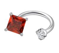 Boucles d'oreilles carrées irisées en cristal avec verrouillage sécurisé, boucles d'oreilles à lèvres en alliage pour homme et femme, accessoires de fête, boucles d'oreilles pour femme, taille unique