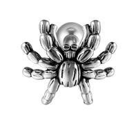 Boucles D'oreilles Cartilage - Acier Inoxydable 16G | Bijoux Gothiques Réalistes À Disque Rond D’araignée | De Perçage À Tige Droite En Diamant Noir Pour Hommes Ou Filles, Fête D'Halloween,