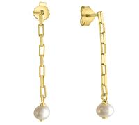 Boucles d'oreilles Celesta bouchons en argent sterling 925 plaqué or jaune pe...