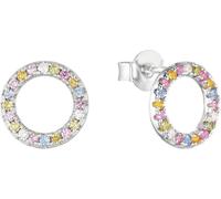 Boucles d'oreilles cercle avec pierres multicolores, s.Oliver, modèle 2037841