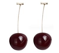 Boucles d'oreilles cerises, 1 paire boucles d'oreilles en cerise rouge en cerise, boucles d'oreilles de fruits de mode, bijoux cerise pour femmes Girls Weddings Party