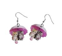 Boucles D'oreilles Chats Drop Boucles PENDANT CATS JIANIELLES DE MODE TEXTURE ACRYLIQUE CALLAGE CONSILIE
