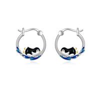 Boucles D'oreilles Cheval Filles Coeur Boucles D'oreilles en Argent Sterling 925 Bijoux Cadeau pour Femme Amie