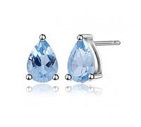 Boucles d'oreilles Citrine 925 STAD Round 4 mm Boucle d'oreilles en pierre de naissance S pour les femmes