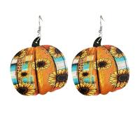 Boucles d'oreilles citrouille d'Halloween effrayantes Mettez-vous dans l'ambiance avec ces accessoires indispensables! (A, 7. 5cm)