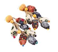 Boucles d'oreilles citrouille en tissu robuste fait à la main - Accessoire de mode pour femme - Grand tournesol - Bijoux d'automne - Boucles d'oreilles en tissu fait à la main, taille unique, Comme