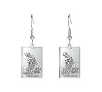 Boucles d'oreilles classiques en acier inoxydable pour femme - Pendentifs - 22 bijoux de tarot majeur des Arcanes