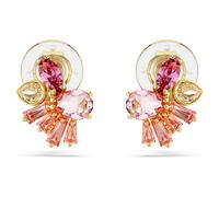 Boucles d'oreilles clip Gema, Tailles variées, Fleur, Roses, Placage de ton or OS