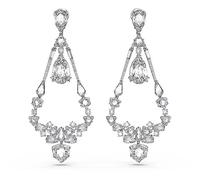 Boucles d'oreilles clip Mesmera Swarovski Chandelier Plaqué rhodium 5665827, Cristal