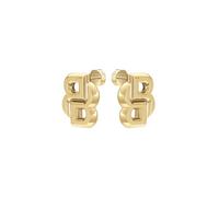 Boucles d'oreilles clous BOSS en acier inoxydable ton or audacieuses pour femme