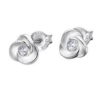 Boucles Doreilles Clous En Argent Lotus Fleur Argent 925 Lotus Silver Pure Essential Jlp3059-4-1