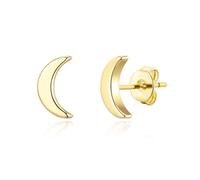 Boucles D'oreilles Clous Lune Plaqué Or