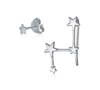 Boucles d'oreilles clous minimalistes délicates tendance petite céleste astrologie constellation étoile du Nord brillante pour femmes pour adolescentes en argent sterling .925