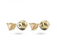 Boucles d'oreilles clous - SWAROVSKI - Stilla - Jaune - Cristal - Métal doré