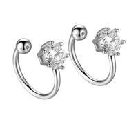 Boucles d'oreilles cloutées pour femme non percées à six griffes Bijoux tendance