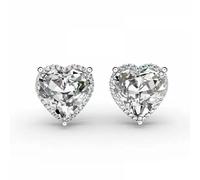 Boucles d'oreilles coeur délicat pour femmes accessoires de mariage femme délicate avec cristal brillant Cz pierre élégante dame bijouxTraitement très attractif