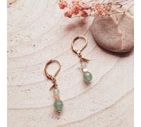 Boucles d'oreilles comète aventurine