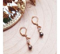 Boucles d'oreilles comète labradorite