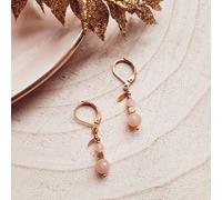 Boucles d'oreilles comète pierre lune