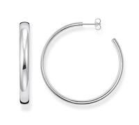 Boucles d'Oreilles - CR641 - Créoles - Argent Fin 925/1000 - Gris - Femme