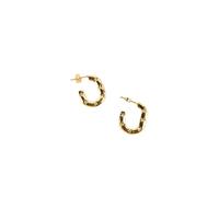 Boucles d'oreilles crÃ©oles texturÃ©es femme 24 Colours DorÃ© TU
